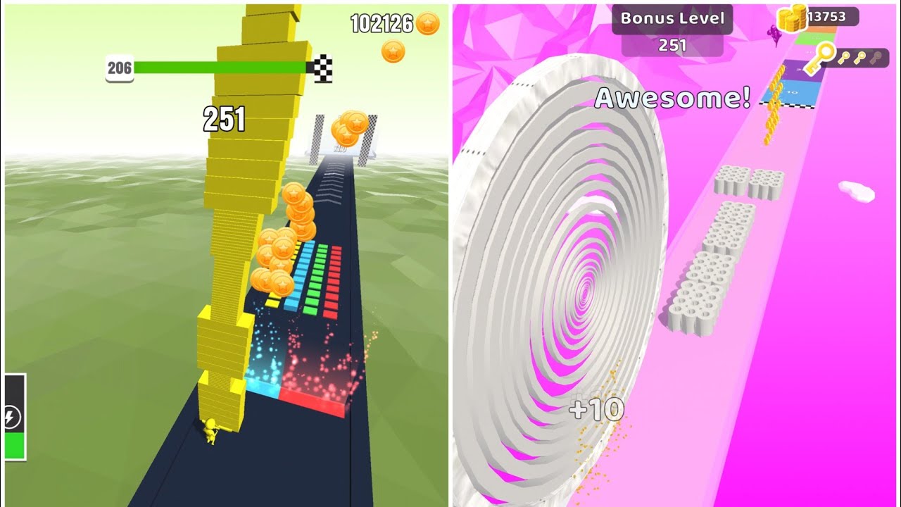 Stack Colors Vs Brick Builder : Gameplay Walkthrough - Level 1-9999 All Level (iOS, Android)