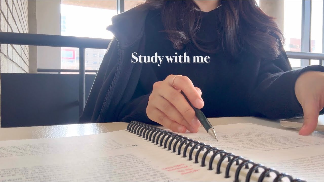 🖤4-HOUR Study With Me cafe,background noise, no break