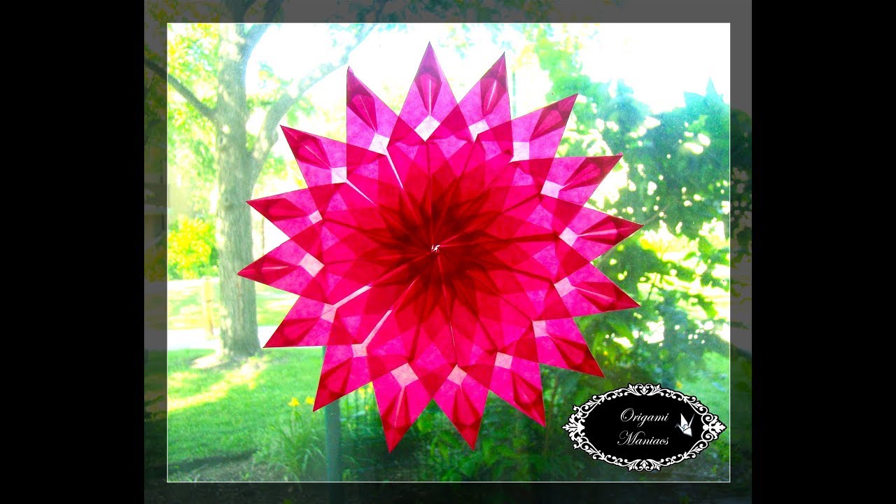 Origami Maniacs 271: Window Stars 2: 16 Pointed Star 1