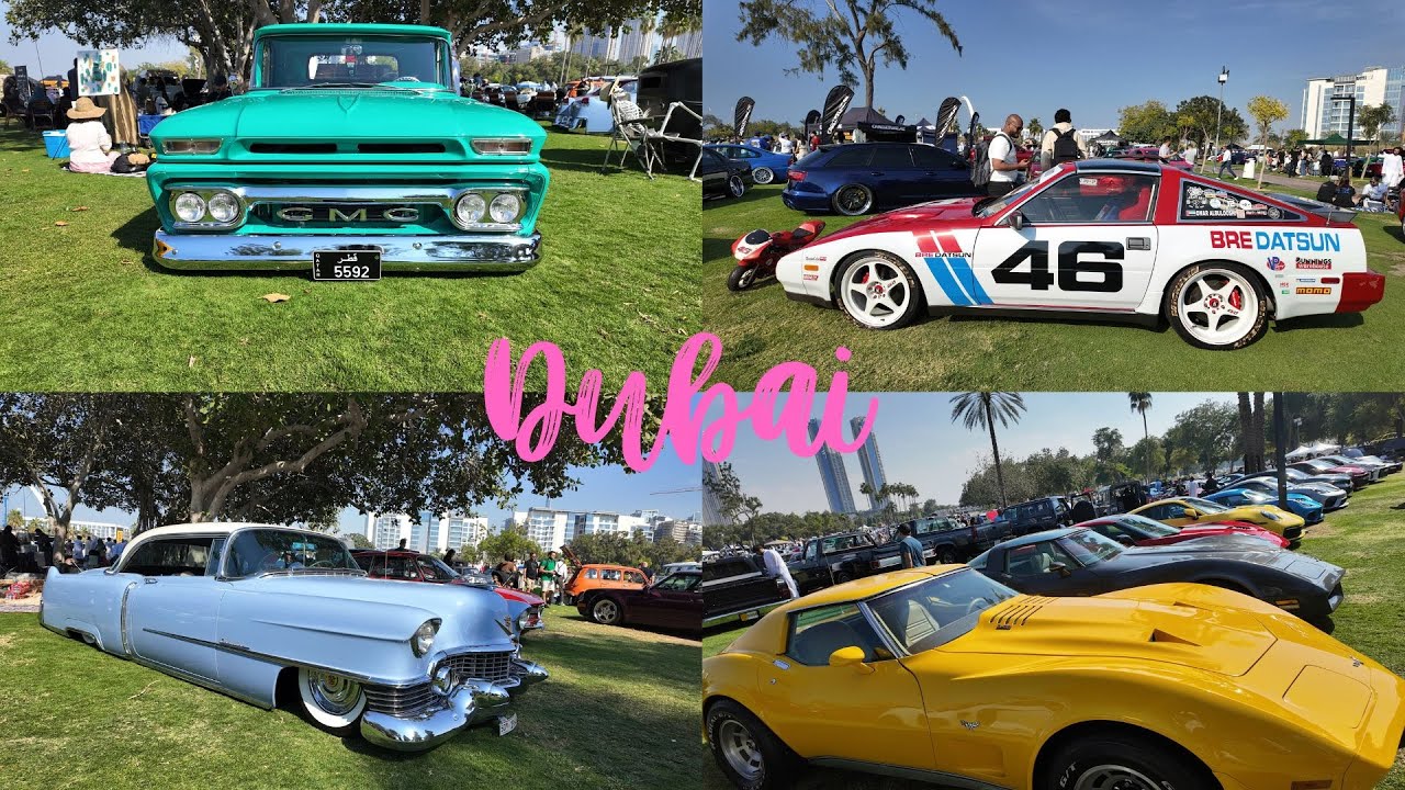 [4k]🇦🇪Dubai, UAE | Vintage, Classic & Luxury cars | The Grand Picnic at Safa park