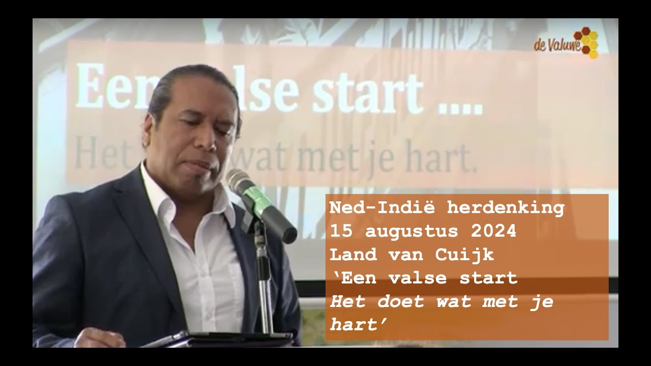 Jos Refo speech Ned-Indi&euml;herdenking Land van Cuijk 15-8-2024