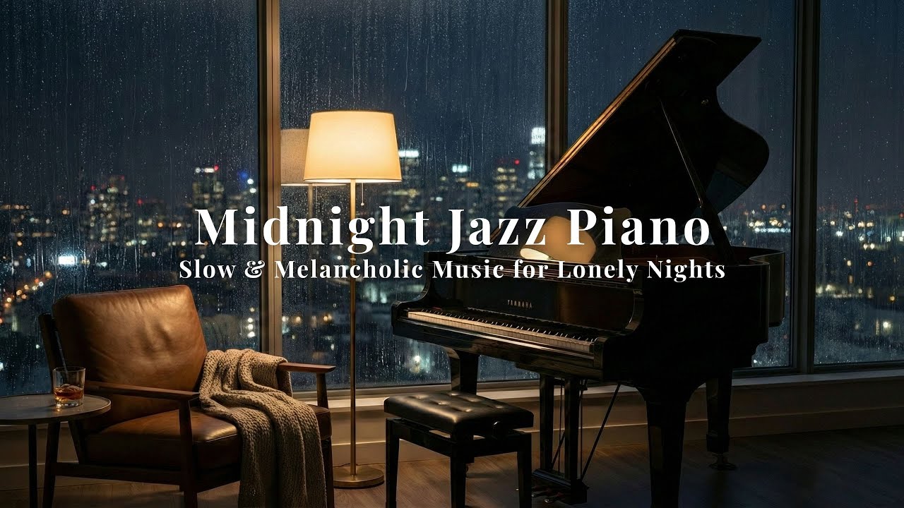 Midnight Jazz Piano - Slow & Melancholic Music for Lonely Nights