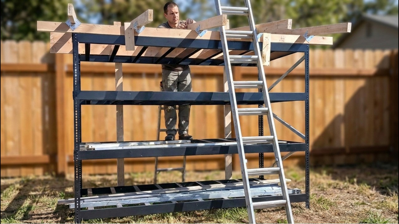 I Built a Makerpipe Chickencoop starting with a Pallet Rack