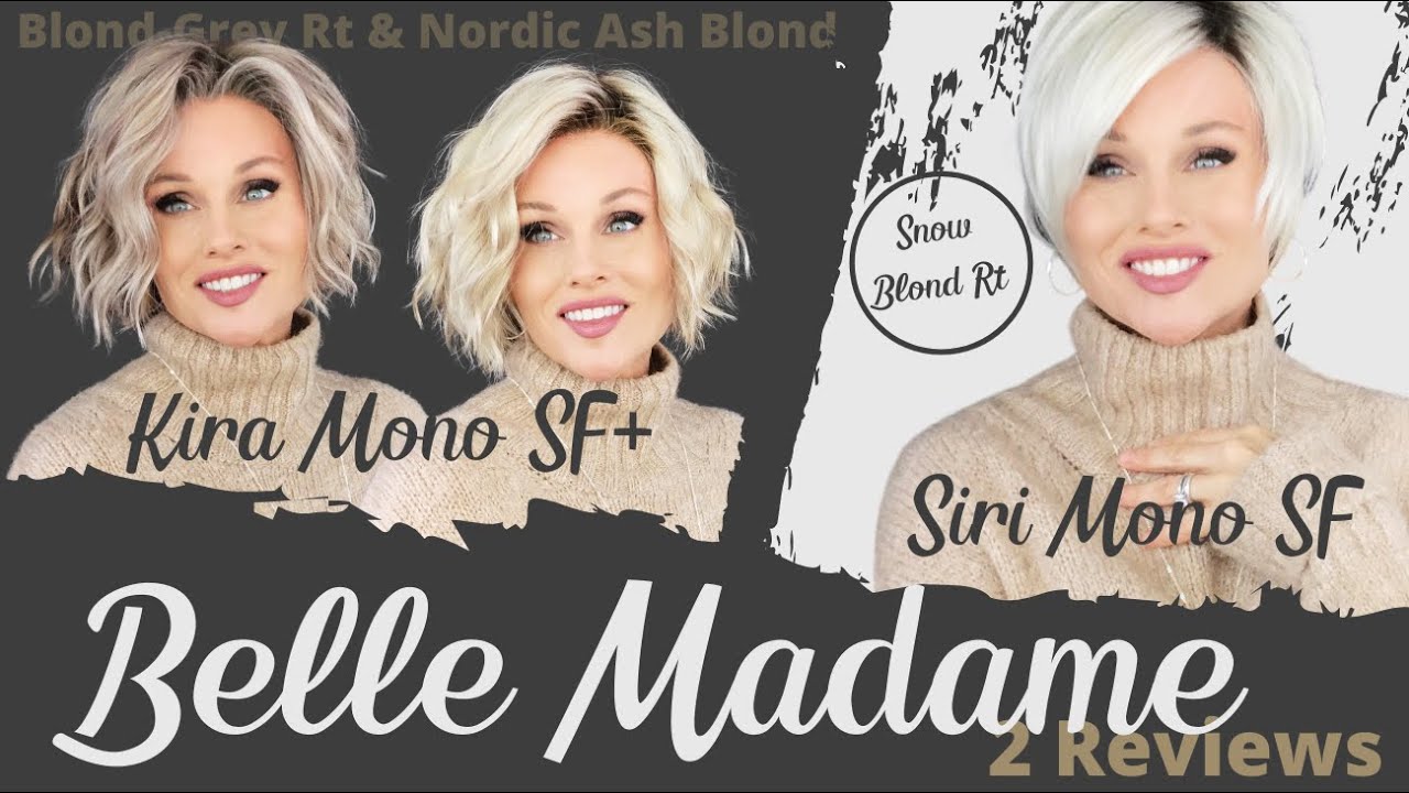 3 BELLE MADAME Wigs! Wig Review of KIRA MONO SF+ | SIRI MONO SF |  SO NATURAL ARE they really WIGS?