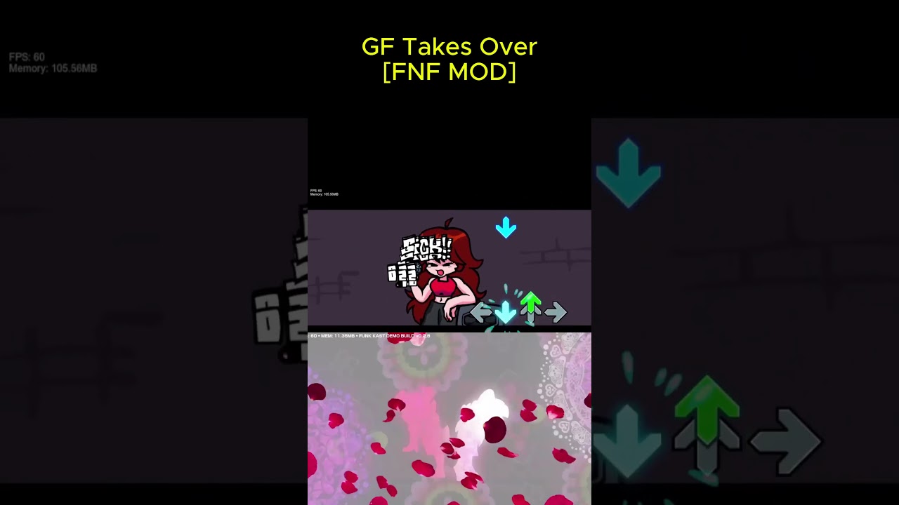 GF Takes Over [FNF MOD] #fnf #fnfmod #fridaynightfunkin #shorts #sus #xzyto