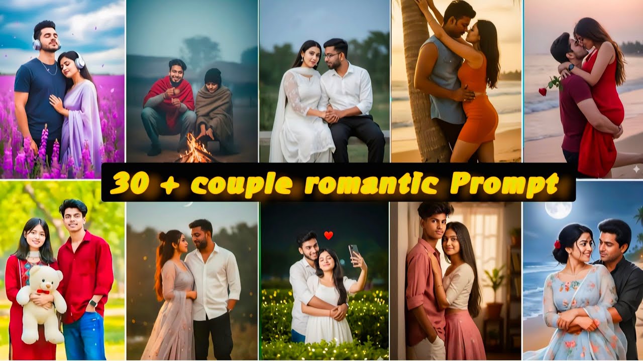 30 + couple romantic Prompt ll Gemini couple prompt Google Gemini new prompt l trending photo prompt