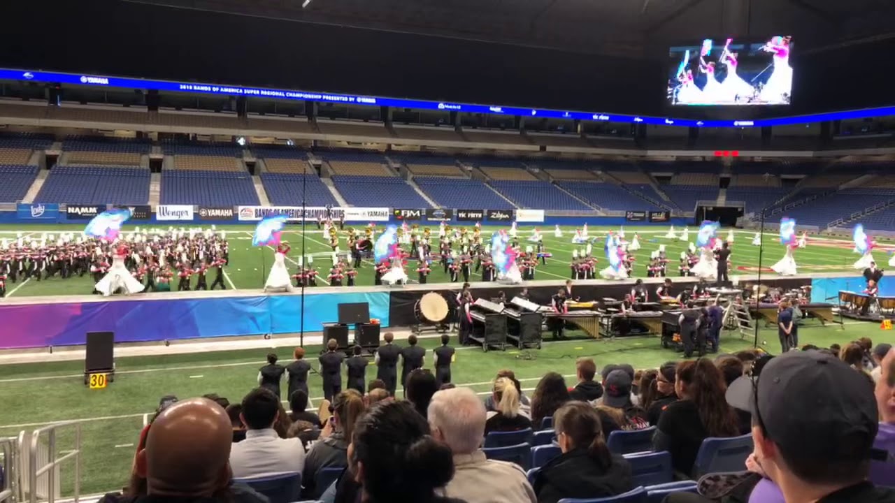 L.D. Bell Blue Raider Marching Band 2018 at the San Antonio BOA
