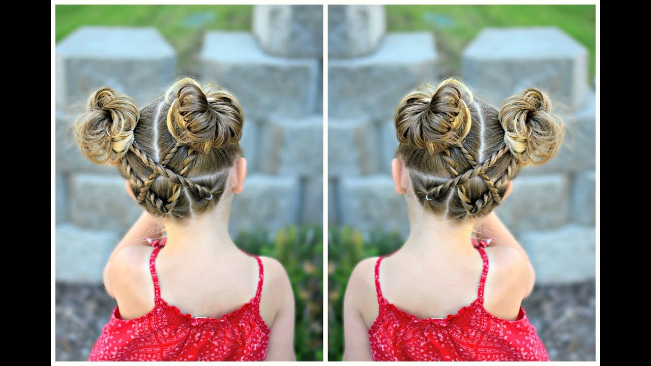 Back Crossed Heart Hairstyle