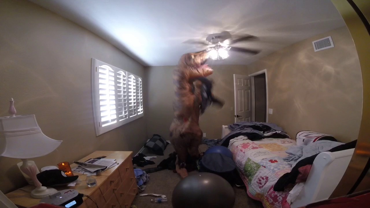 RALPH THE T-REX DESTROYS A ROOM!!