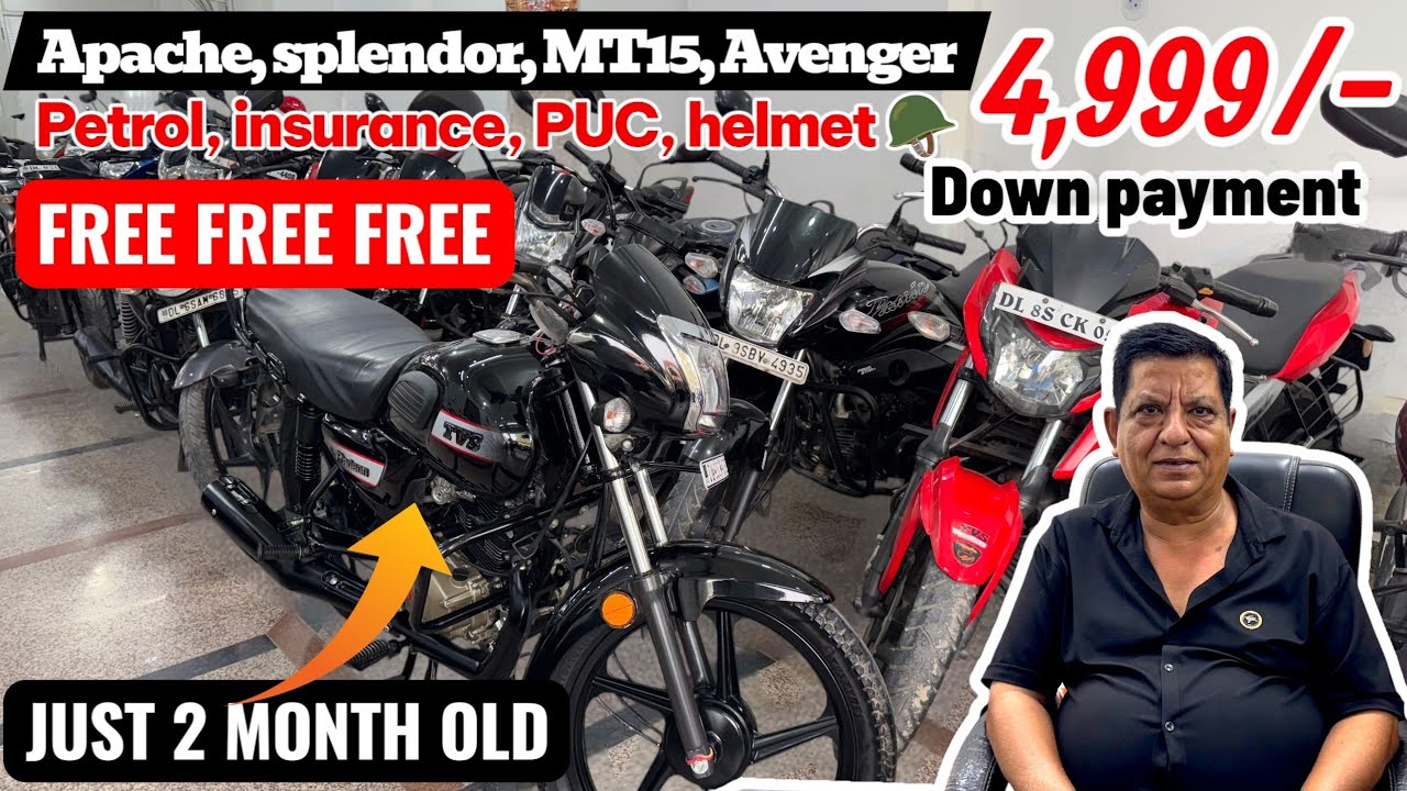 Second hand Bikes in Delhi | Apache, splendor, MT15, Avenger सब कुछ ₹4999 D.P. में | Car vs Bike