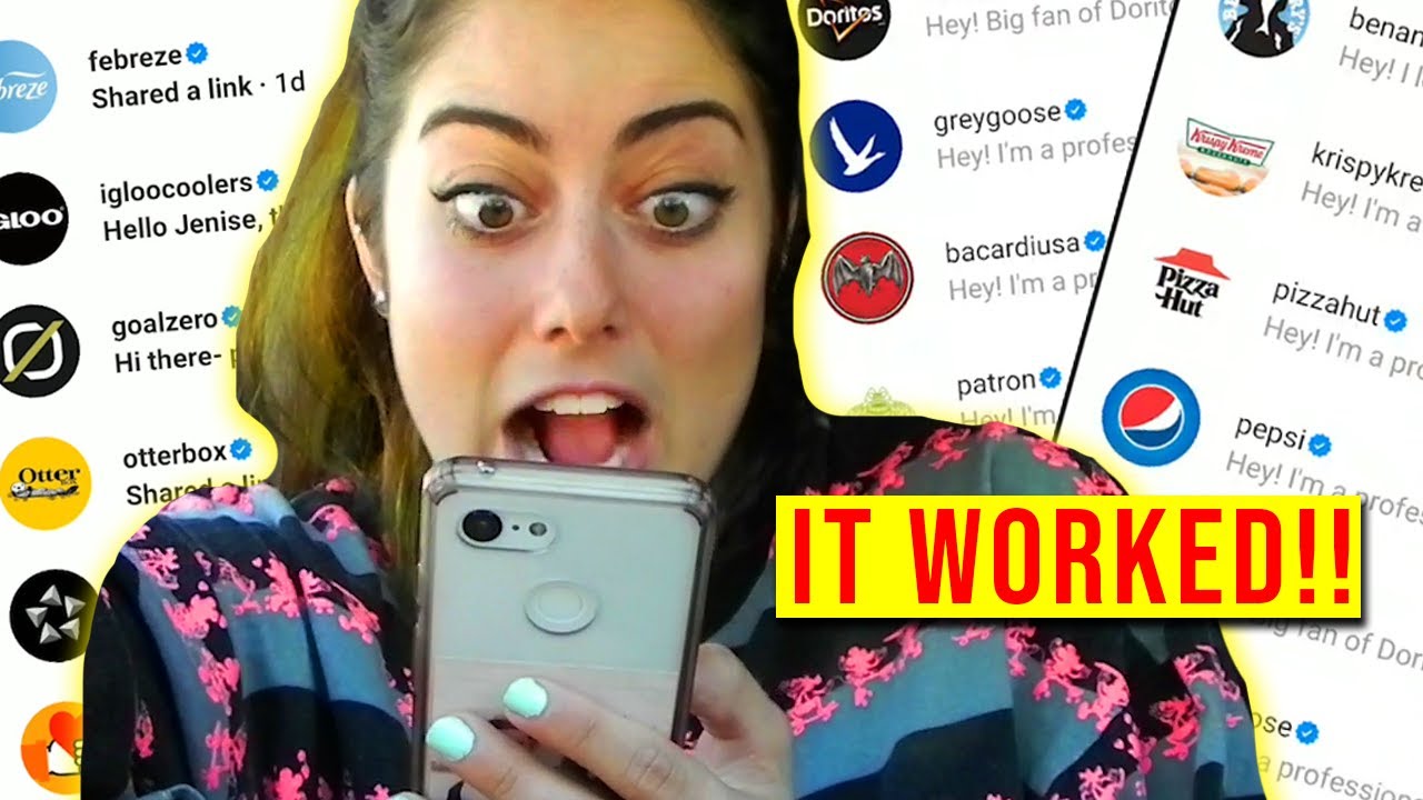 I SENT 100 DMs TO BRANDS ASKING TO SPONSOR ME