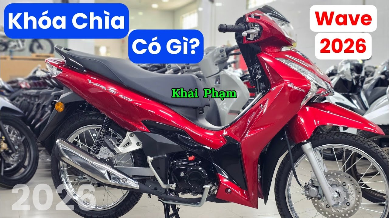 Wave 125i 2026 Đỏ Đen bóng khóa chìa CỰC ĐẸP đã có mặt tại CH Mai Duyên. Khải Phạm #wave #125 #2026 