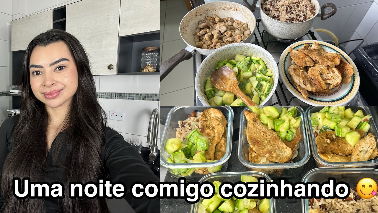 UMA NOITE COMIGO ORGANIZEI MARMITAS PARA MINHA DIETA