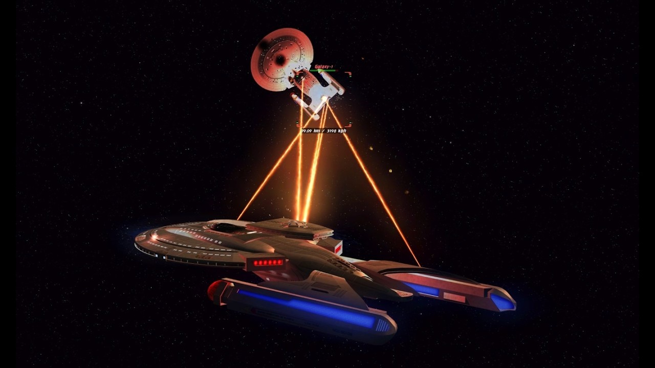 Bridge Commander: Galaxy class vs Luna class, both ways
