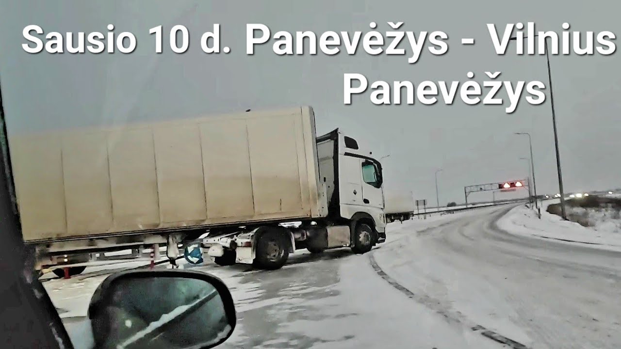 Autostrada Panevėžys - Vilnius - Panevėžys (2026-01-10) Fūros avarija. Koks kelias mūsų laukia?