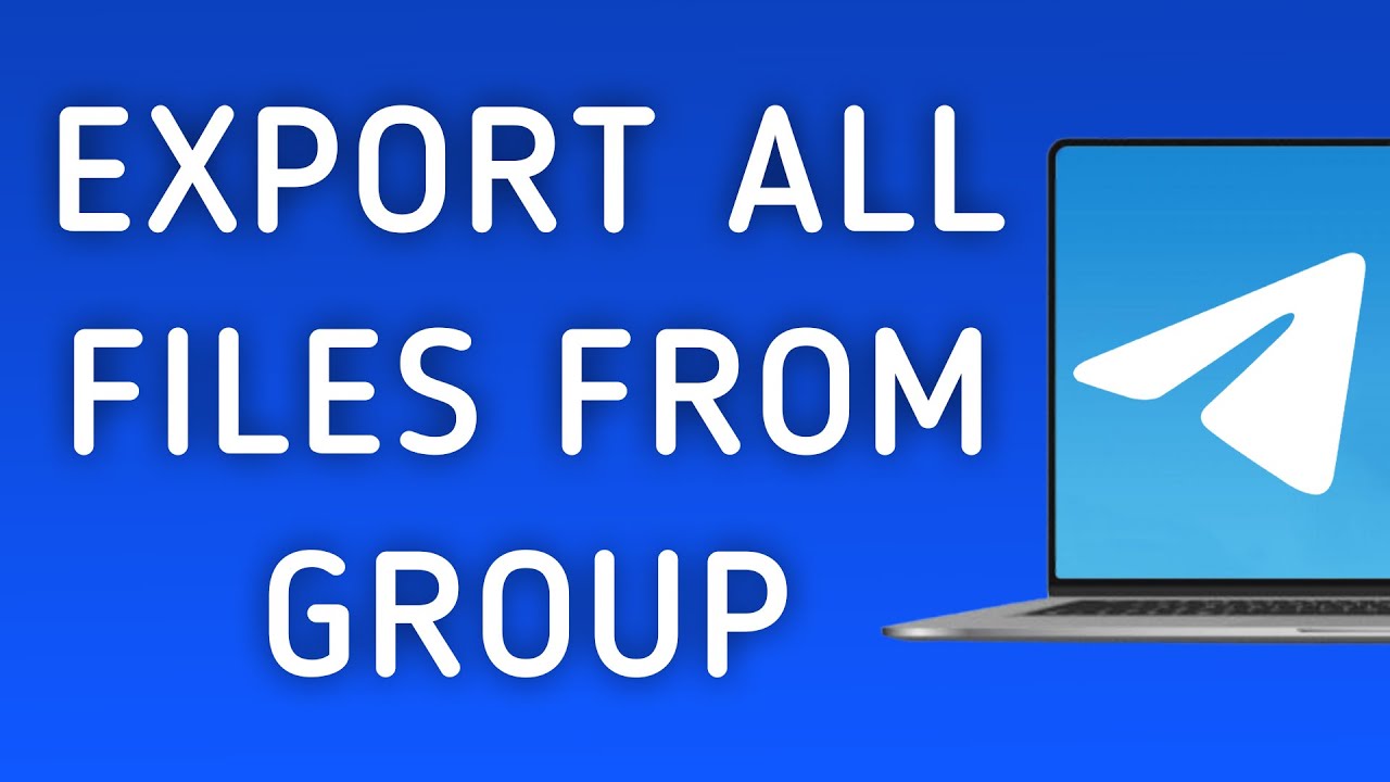 How To Export All Files From A Group On Telegram App On PC (New Update)