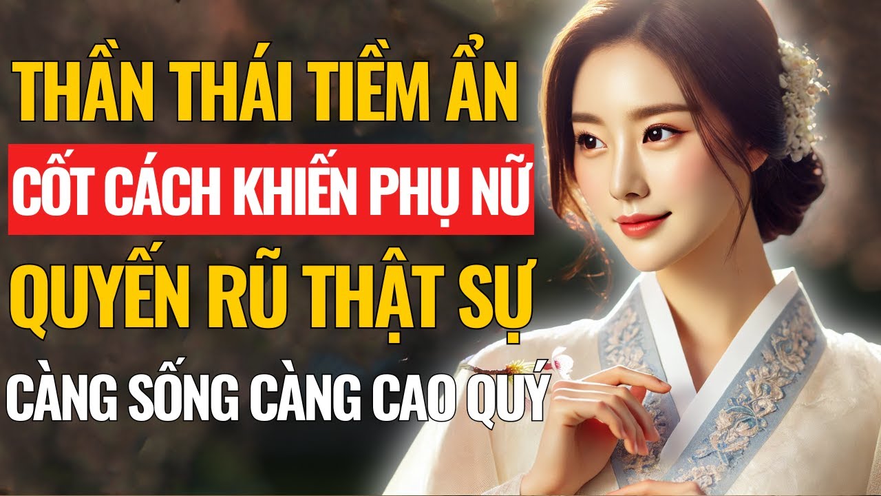 Thần Thái Tiềm Ẩn : 7 Cốt Cách Khiến Phụ Nữ Quyến Rũ Thật Sự - Càng Sống  Càng Trở Nên Cao Quý !