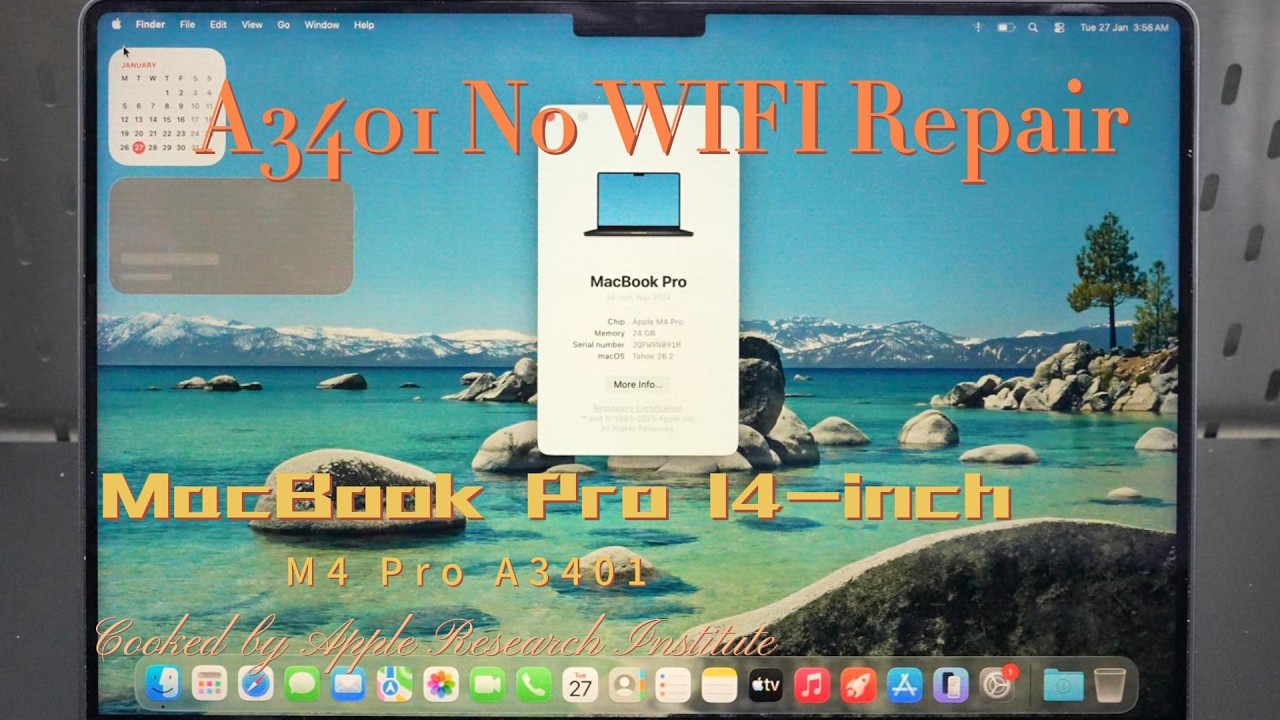 MacBook Pro m4 14-inch pro A3401 wifi can't use repair
