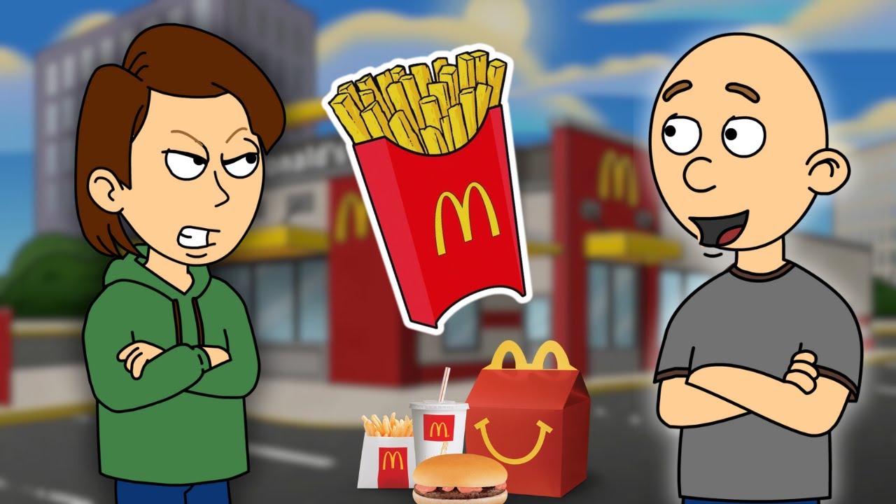 Classic Caillou Misbehaves at McDonald's / Arrested / Grounded