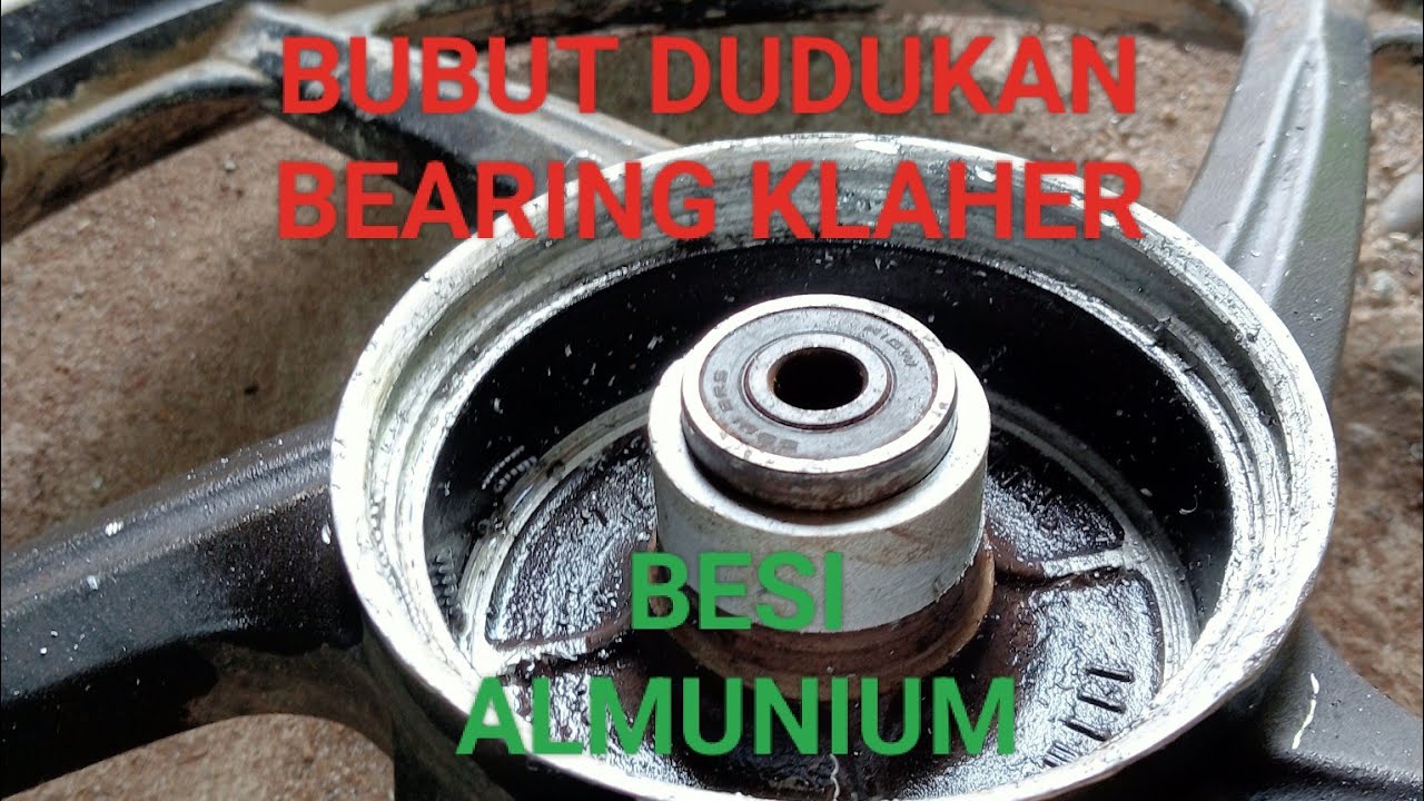 Proses BUBUT aluminium dudukan bearing velg motor.