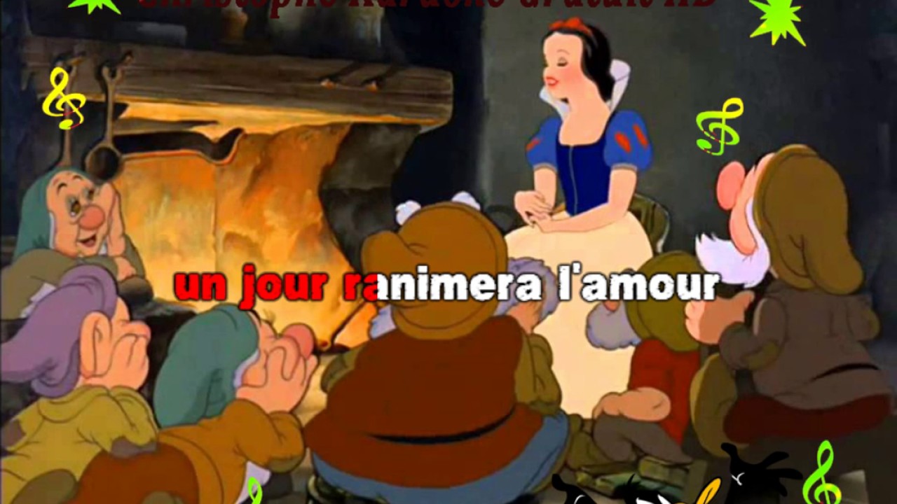 Blanche neige  un jour mon prince viendra karaoké