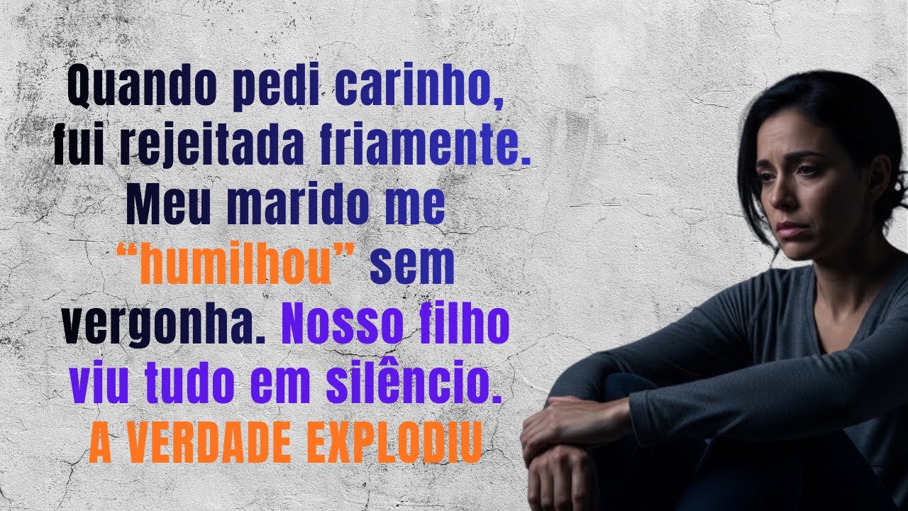 Quando pedi carinho, meu marido disse  ‘Nem tocar em você eu quero’  Mas não esperava que meu fil