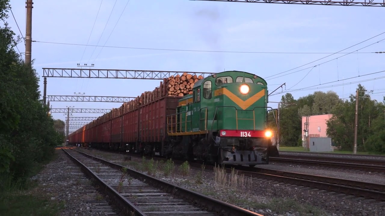 Тепловоз ТГМ4А-1134 на ст. Кехра / TGM4A-1134 at Kehra station