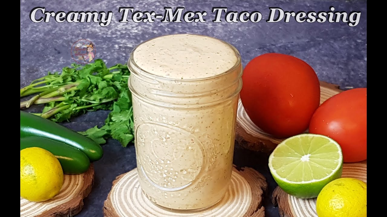 Creamy Taco Salad Dressing | 5 Minutes Tex-Mex Style Taco Salad Dressing | Keto Salad Dressing