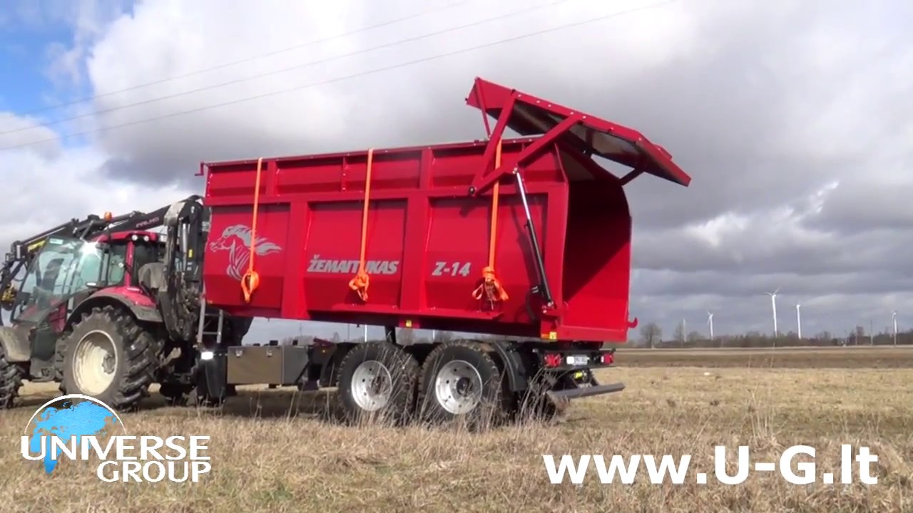 14t capacity MUSTANG Z-14 bulk agricultural trailer / grudu priekaba