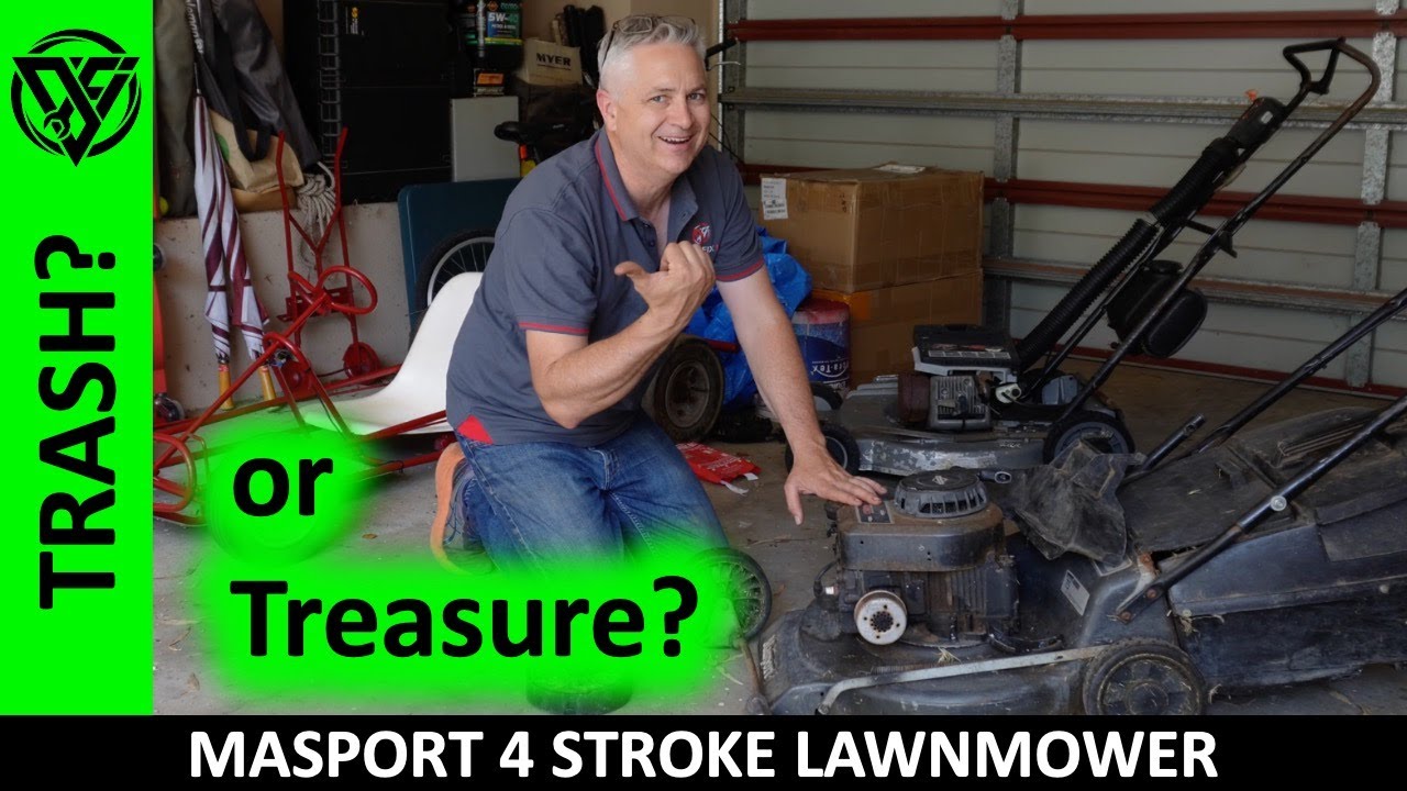 Will it Start?  Masport Briggs & Stratton 4 Stroke Lawnmower - Trash or Treasure?