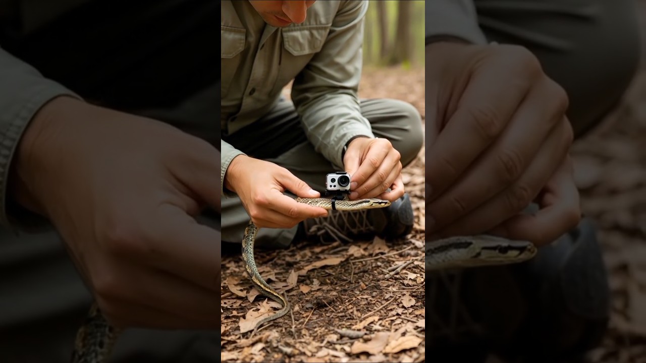 Tiny snake 🐍 Inside a Secret Underground World | Real Micro Camera Footage #Shorts