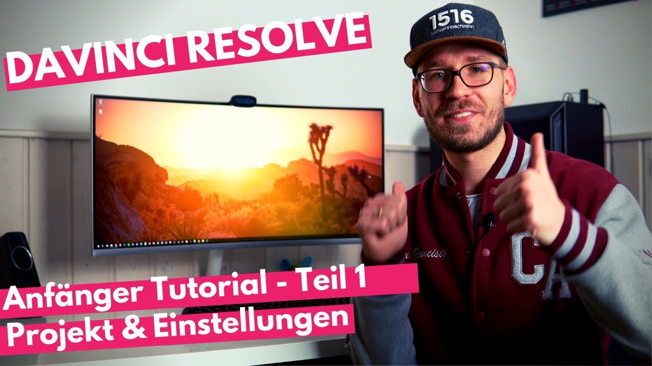 Davinci Resolve Tutorial deutsch - 1 - Projekt anlegen / Projekteinstellungen [2019]