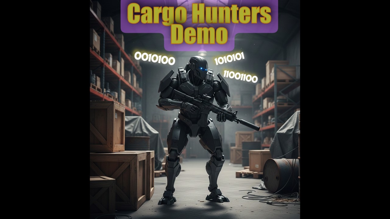 Scavenging Robot Parts From Fallen Enemies Exploring Dystopian Earth Cargo Hunters Demo #gaming
