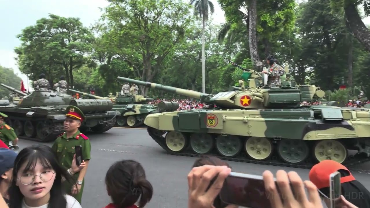 4K HDR | Hanoi Vietnam - Atmosphere of the First Full Rehearsal | Vietnam A80 Military Parade