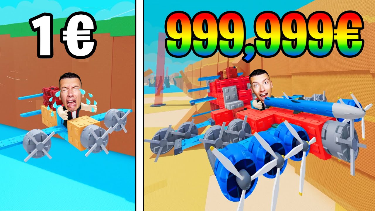 AVION à 0€ vs 50000€ pour des TRAJETS RISQUÉS dans Roblox... (Build A Plane)