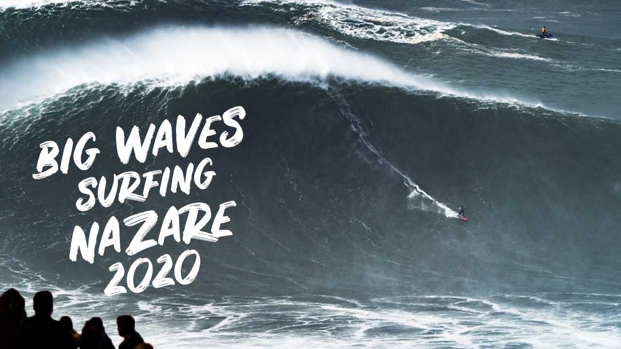 Big Waves SURFING 🌊🏄🏼‍♂️ NAZARE 🇵🇹  2020 Justine Dupont