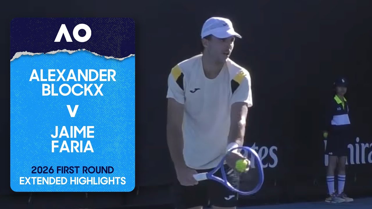 Alexander Blockx v Jaime Faria Extended Highlights | Australian Open 2026 First Round
