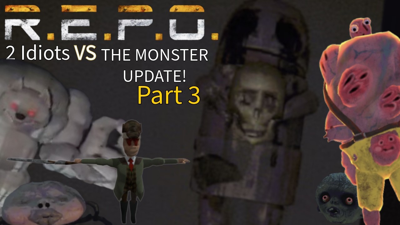 Multiple Idiots VS. Many funny moments - REPO The Monster Update #3
