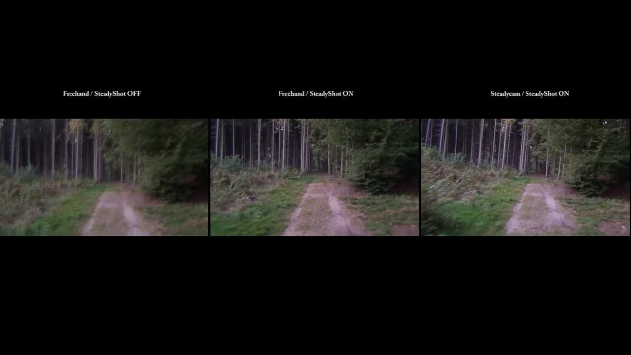 Steadycam Comparison Sony HDR-CX130