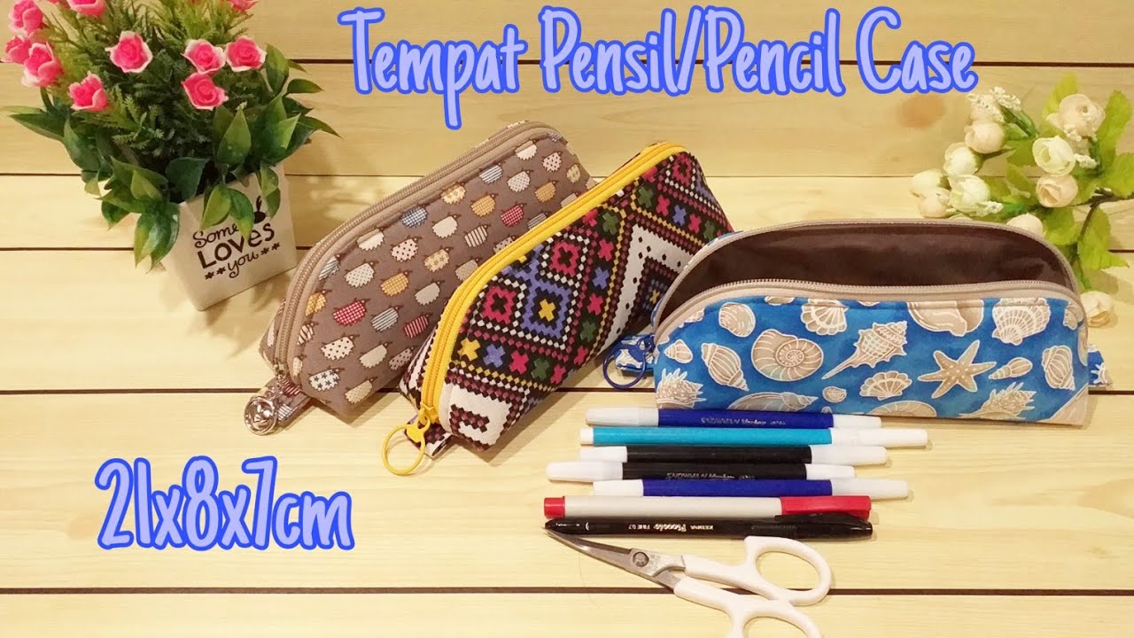 DIY Pencil Case/Cara Membuat Tempat Pensil