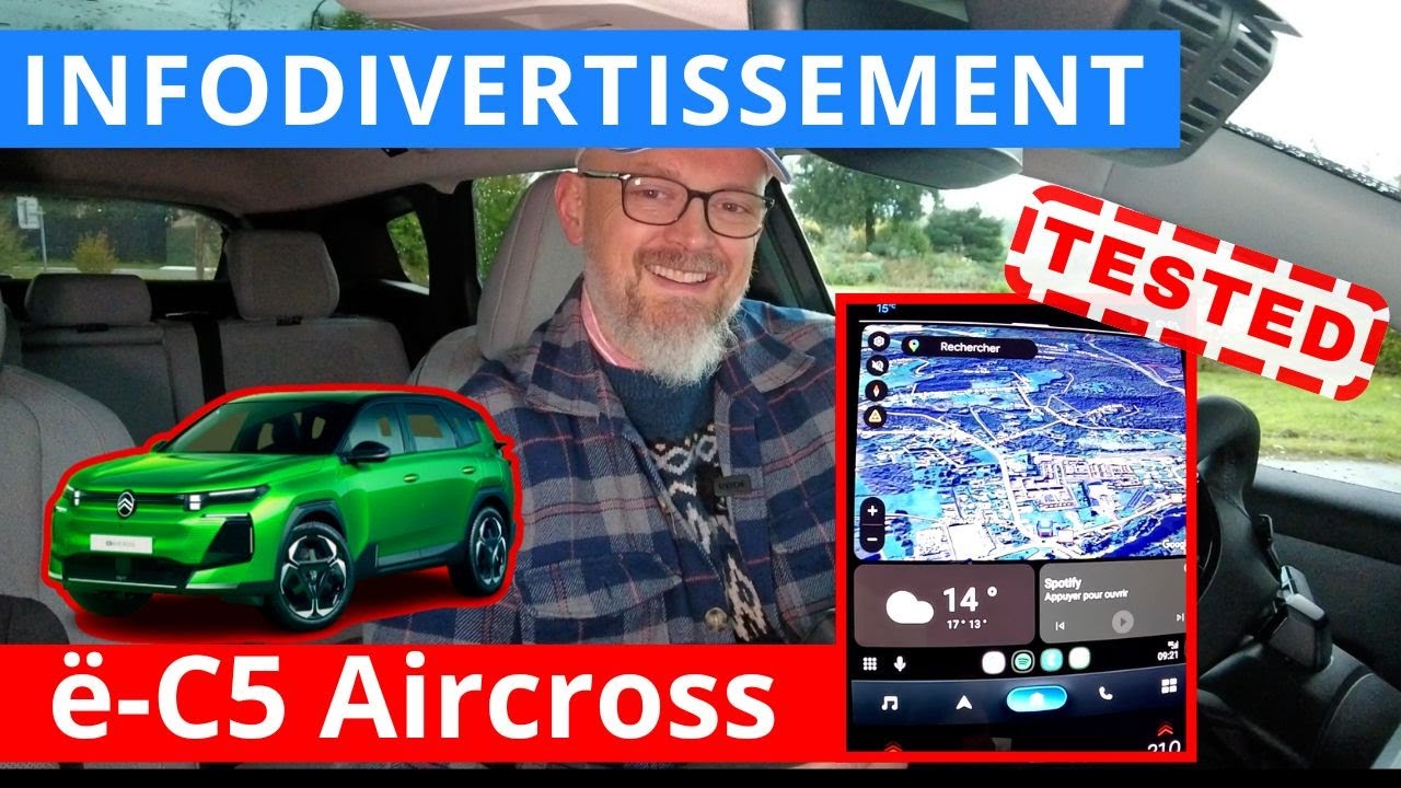 Infodivertissement ë-C5 aircross : Que donne l'écran nouvel génération de Citroën ?