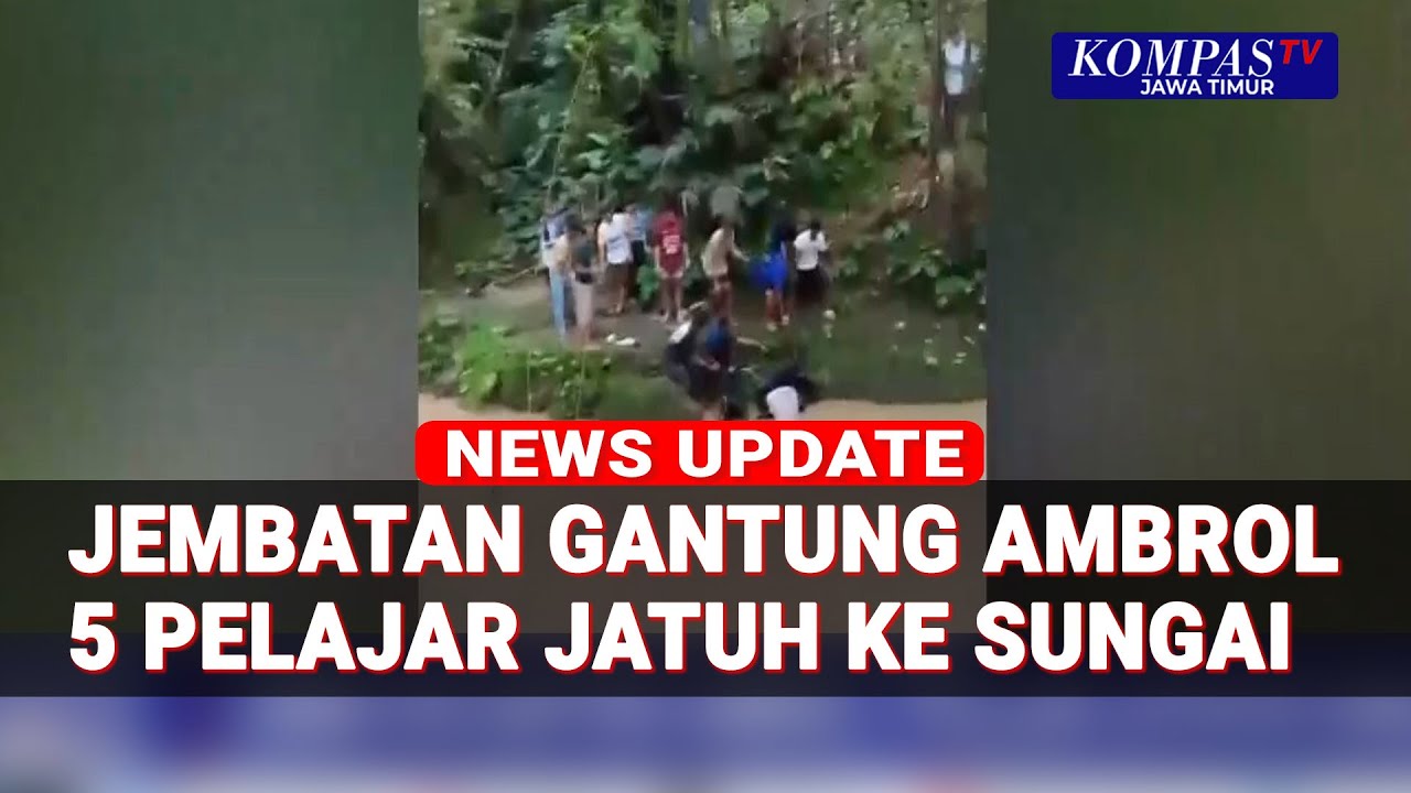 Jembatan Gantung Ambruk di Lebak Banten, 5 Pelajar Terjatuh ke Sungai