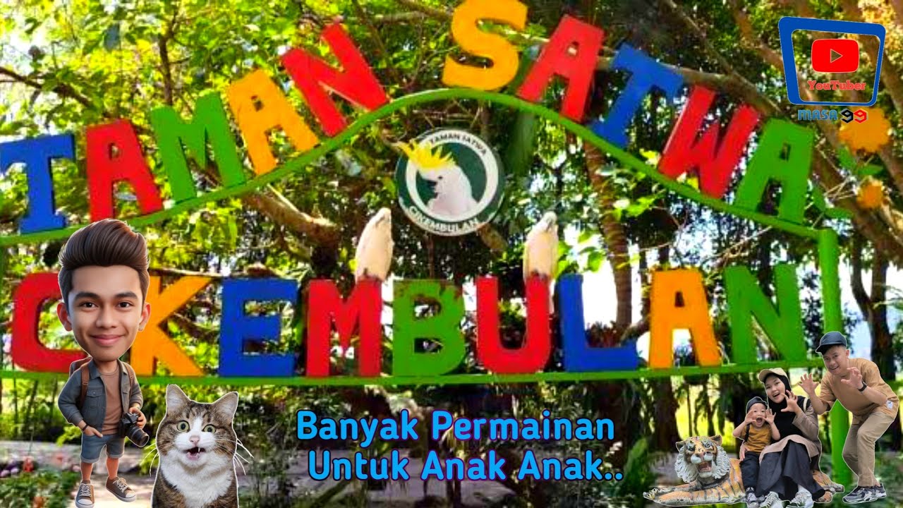 Taman Satwa Cikembulan Garut - Anak Anak Senang Bermain Di Sini