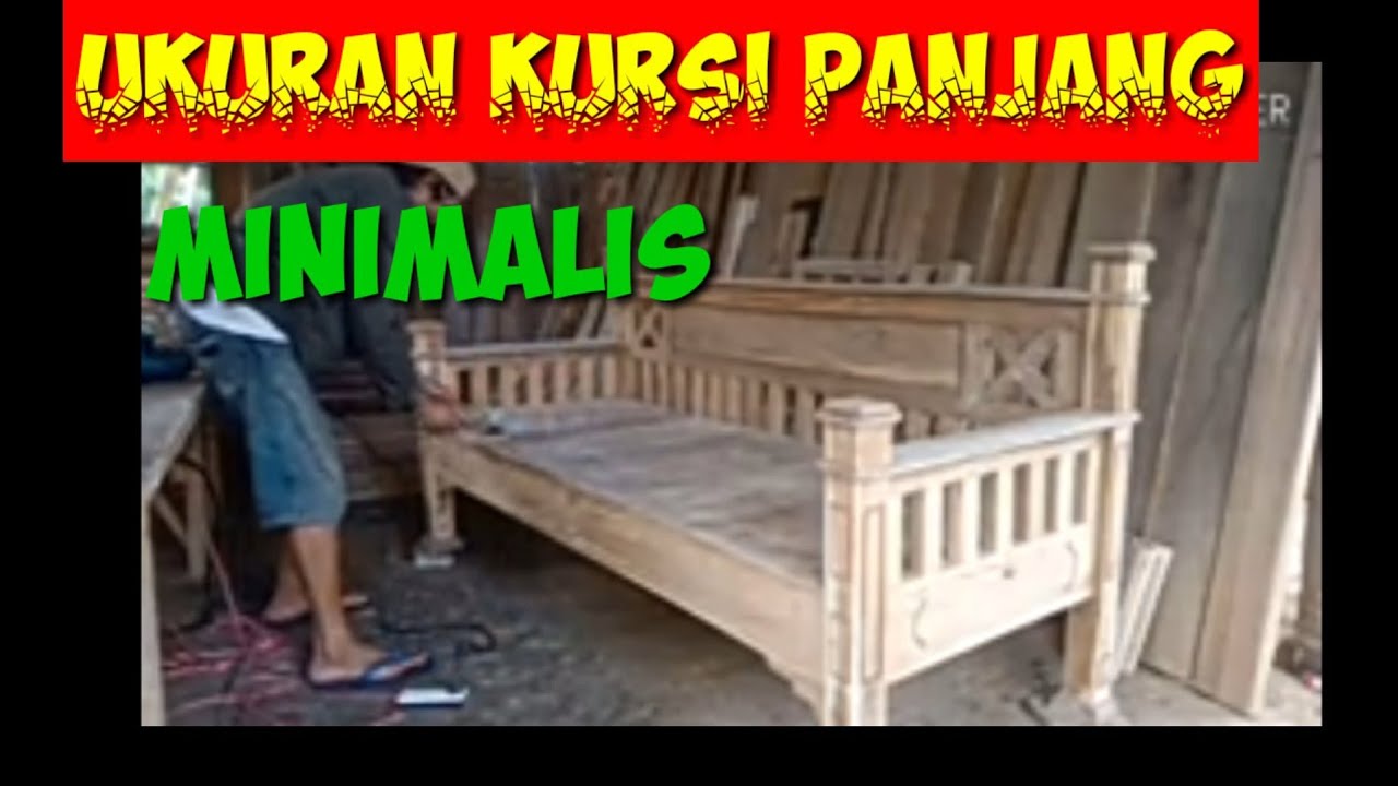 Ukuran Kursi panjang minimalis