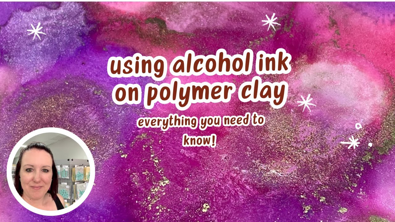 Everything you need to know for using Alcohol Ink on Polymer Clay! | tutorial | earring making
