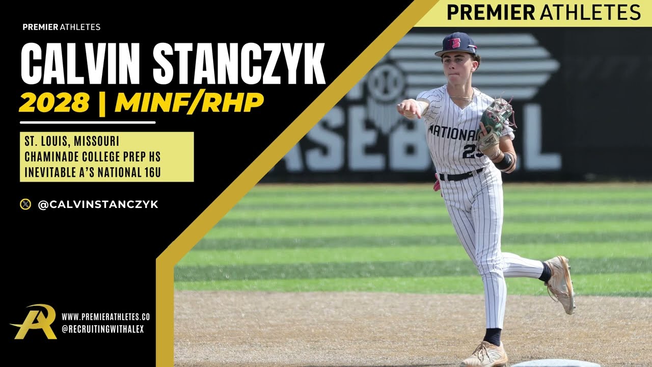 Calvin Stanczyk 2028 | 100 EV | 6.9 60 YD | 93 mph arm velo