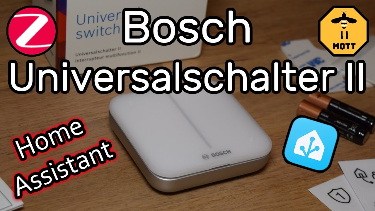 Bosch Universalschalter II mit Home Assistant verbinden und mit MQTT Events schalten (Zigbee2MQTT)