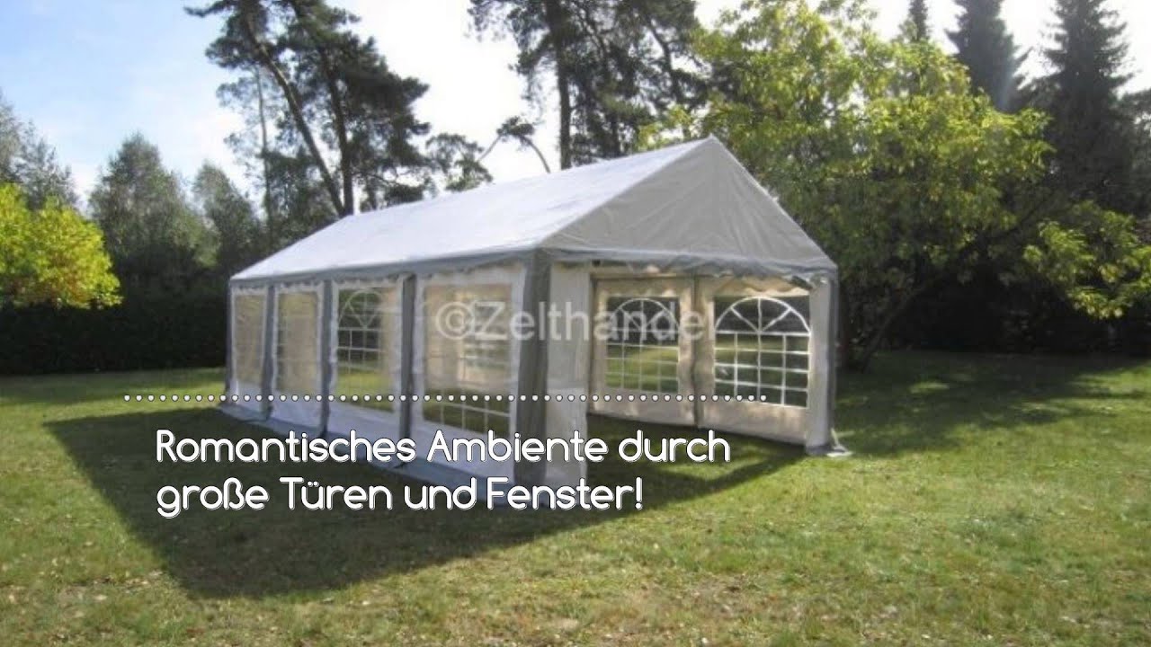Partyzelt 4x8 m - wetterfest: Zelthandel.de