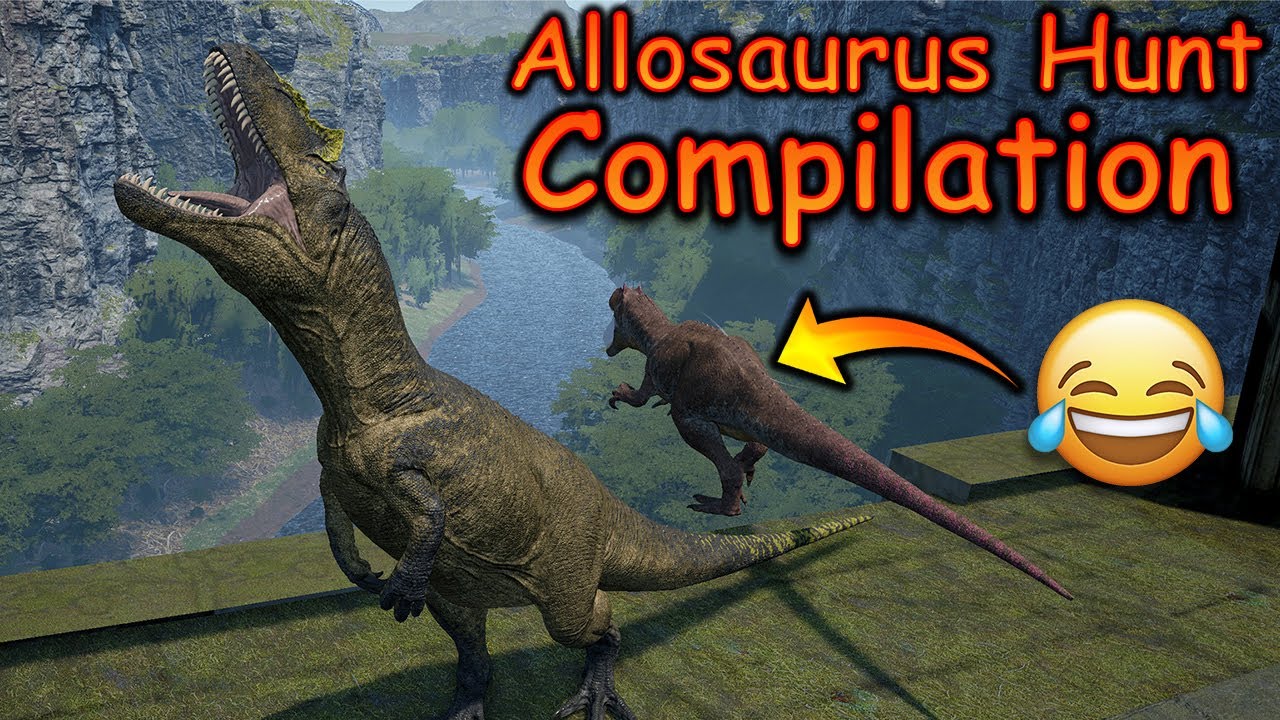 Allosaurus Hunt Compilation - The Isle Legacy