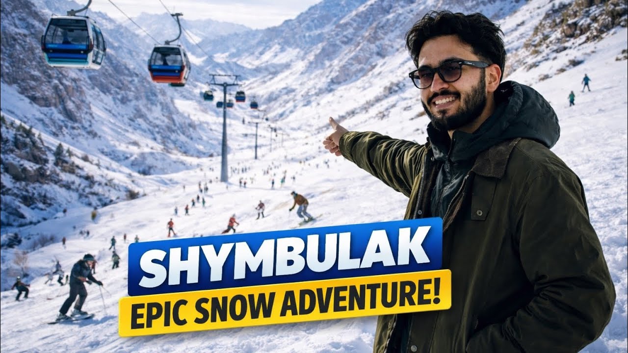 Almaty to Shymbulak by Bus🇰🇿 | Cheapest & Easiest Way to Reach Shymbulak Ski Resort 